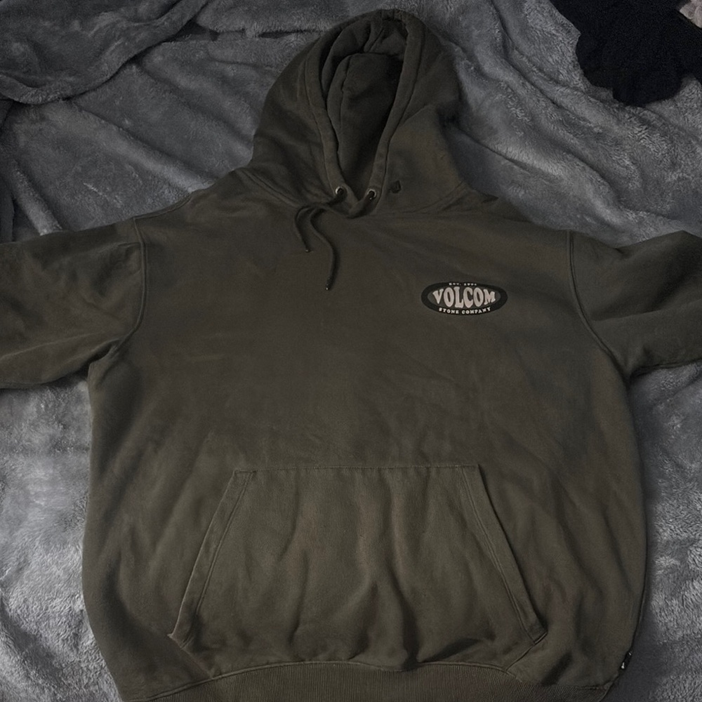 Volcom Men's Olive Hoodie